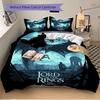 3Pcs Dragon Battle Bedding Set Soft Fabric Duvet Cover Pillowcases Home Christmas Xmas Halloween Gift 1 Duvet Cover 2 Pillowcase N152