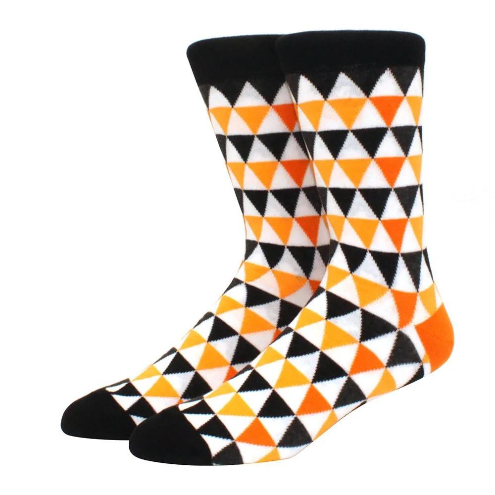 Большие размеры Новые модные носки Happy Funny Couple с забавным персонализированным мультяшным жаккардом Длинные хлопковые носки-трубы