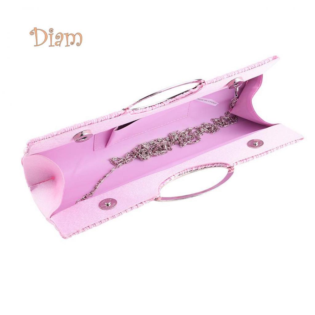 GQ Женская роскошная атласная плиссированная вечерняя сумка со стразами, вечерняя сумочка-клатч