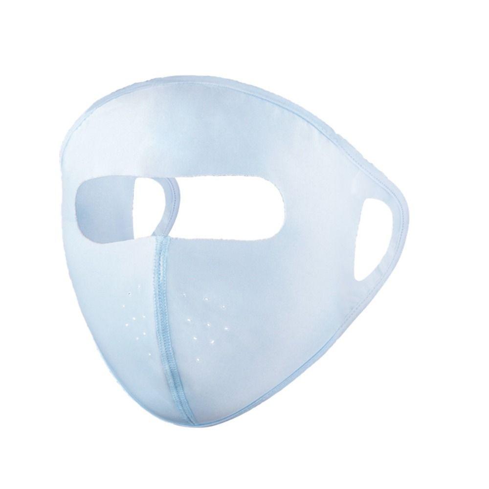 Чистый цвет Ice Silk солнцезащитная маска для лица на открытом воздухе защитная маска для лица для вождения маска Джини для вождения
