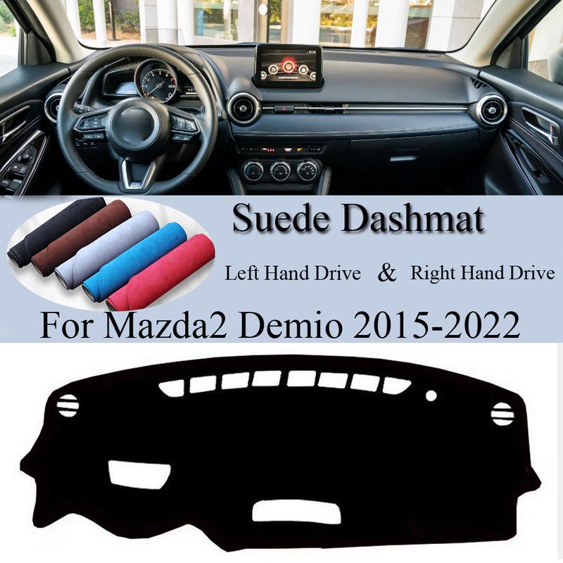 Для Mazda2 Demio Mazda 2 DJ DL 2015 2016- Замша Кожаная Накладка на Панель Приборов Покрытие Панели Приборов Коврик для Панели Приборов Защита от Солнца Ковер Аксессуары