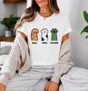 Cat Dog Rock-Paper-Scissors Graphic T-Shirt - Vintage Round Neck Short Sleeve Blouse, Spring Summer Fall Casual Casual Attire.