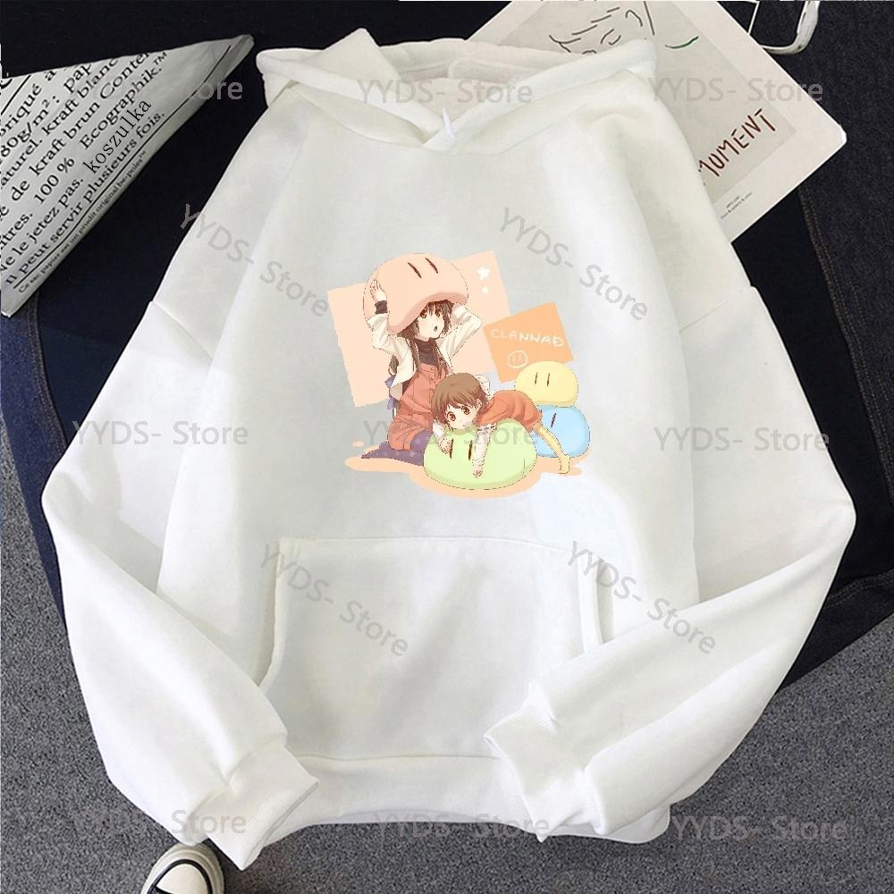 Dango Clannad Hoodie Men/Women Harajuku Kawaii Hoodies Y2k Unisex Anime Cartoon Sweatshirts Fashion Tops Casual Clothes