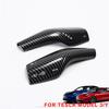 For Tesla Model 3 Y Gear Shift Cover Steering Wheel Accessories Glossy Carbon Fiber Look