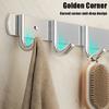 Stainless Steel No-Drill Bathroom Strong Adhesive Clothes Hanger Hook