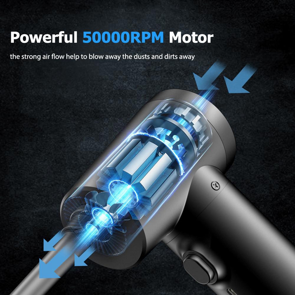 Geevorks Многофункциональная беспроводная электрическая воздушная тряпка и воздушный насос 2-в-1 для выдувания пыли с