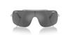 Ray-Ban Wings III Sunglasses RB3897 002/11 36 (Silver Metal / Gradient Grey)