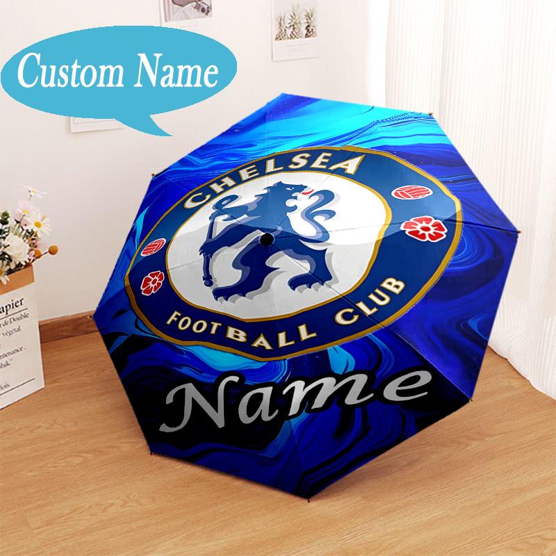 Custom Name House Chelsea Umbrella Folding Umbrella, Automatic Umbrella - 8-Frame for Travel, Casual Lightweight Personalized Gifts