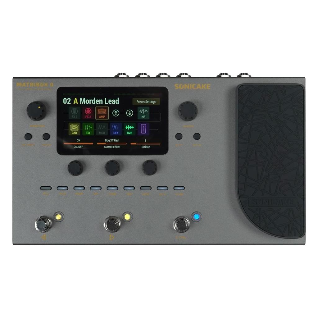 SONICAKE Over 200 Effects Amp Modeling FX Loop MIDI Stereo OTG USB Audio Interface Matribox II Multi-Effector Built-in