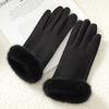Модные перчатки с закрытыми пальцами, плюшевые теплые варежки, новые зимние перчатки для осени