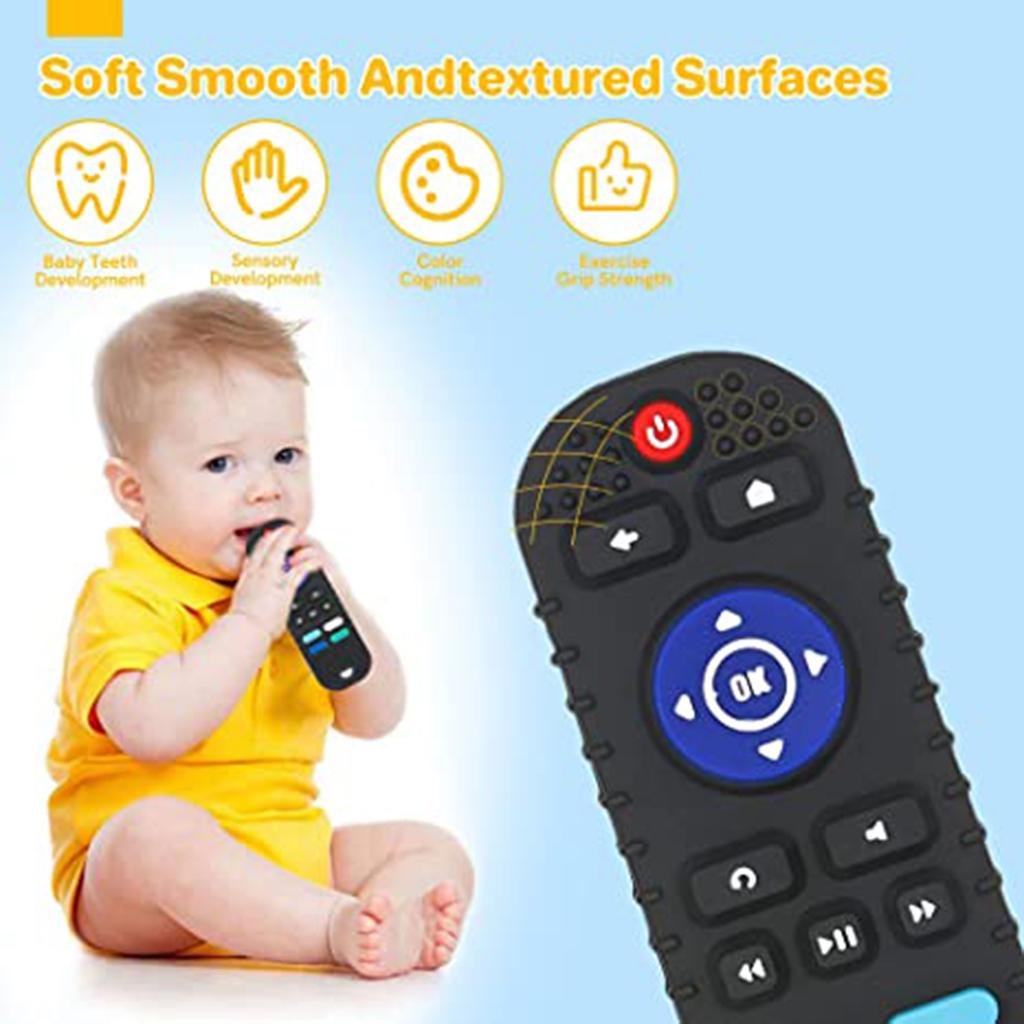 Baby Remote Control Silicone Case Teether for Infants, Soft and Safe Material for Teeth Soothing