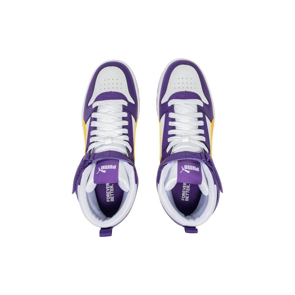 Puma Rbd Game Высокие кроссовки Унисекс Кроссовки Белые Фиолетовые Желтые 385839-04