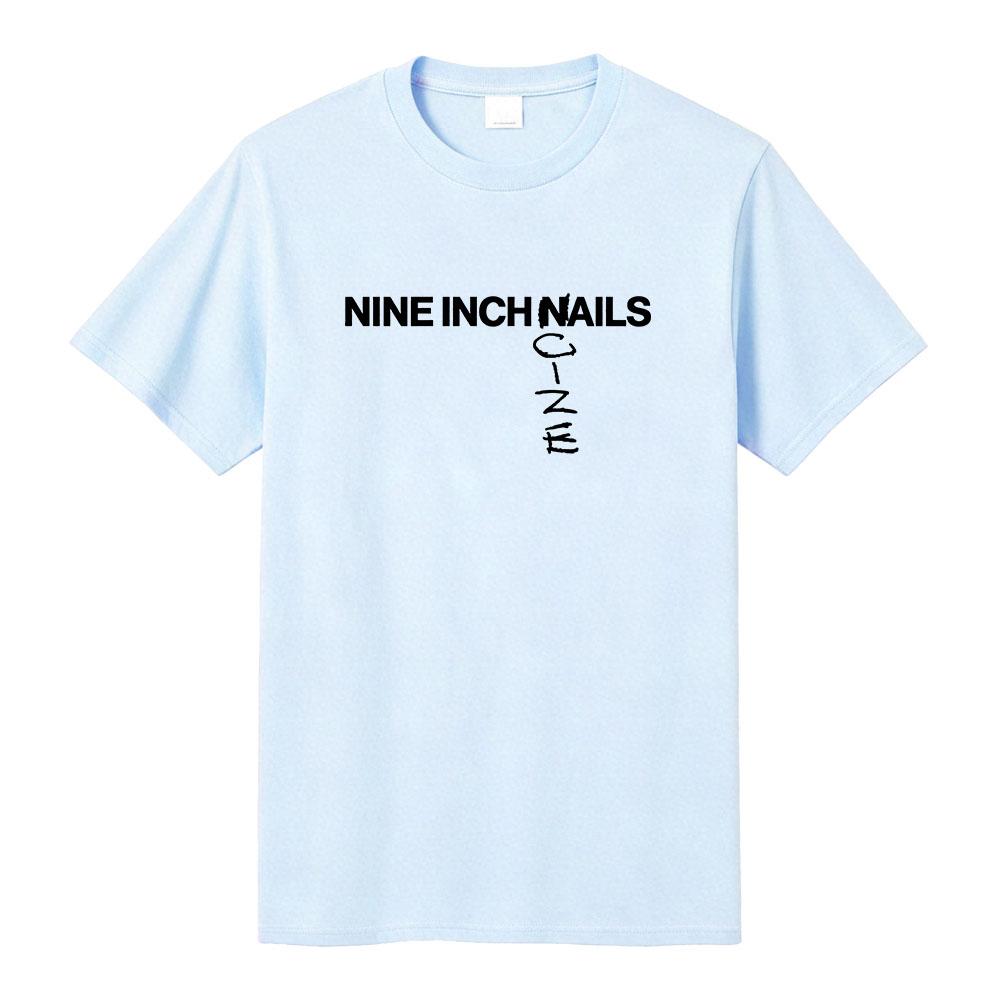 Nine Inch Nails Boys Noize Print Tees Nine Inch Noize Album T-shirt Short Sleeve Cotton Female/Male Tshirts Unisex Streetwear