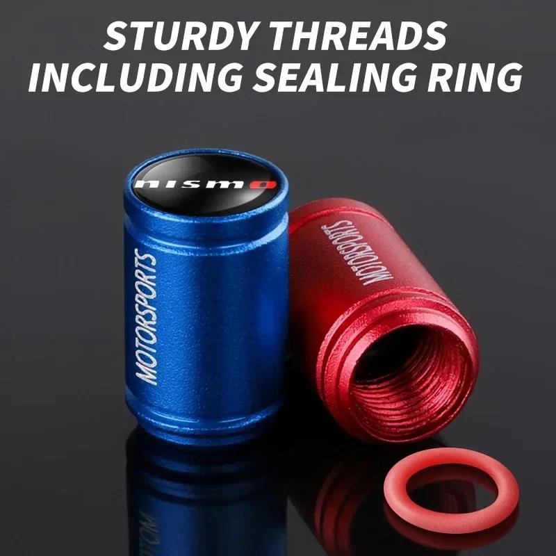 4 шт. Креативные новые противоугонные колпачки на ниппель шины Sport Для Nissan Nismo Логотип Tiida Teana Qashqai Juke X trail Note Almera Skyline