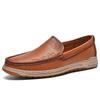 Модные мужские лоферы из натуральной кожи, новая летняя мужская повседневная обувь, мягкая подошва, слипоны, балетки, обувь для ходьбы на открытом воздухе, модные деловые мокасины