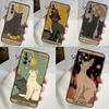 Cats Tarot Witchcraft Phone Case For Samsung Galaxy A53 A33 A13 A12 A32 A52 A14 A34 A54 A15 A25 A35 A55 A71 A51