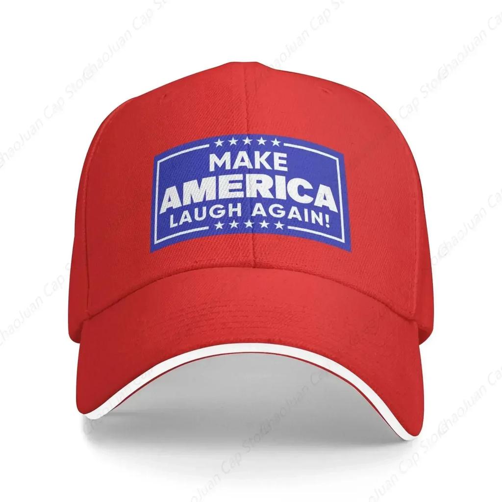 Шляпа "Make America Laugh Again" Шляпа Камалы Харрис 2024 Харрис в Президенты Тракерская кепка для мужчин женщин Серый
