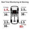Auto Security Alarm Systems Digital LCD Display Universal USB / Solar TPMS Tyre Temperature Monitor Car Tire Pressure Monitoring System