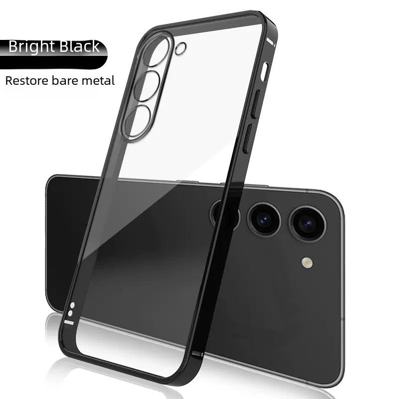 Чехол Samsung S25Ultra Electroplated Fine Hole Clear TPU - Ультратонкий мягкий защитный чехол