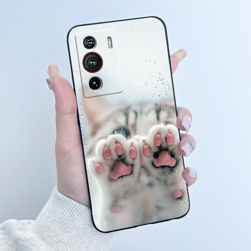 Чехол для ZTE Nubia Z40 Pro Чехол Эстетичный Роскошный Милый Крутой Для Мальчиков Девочек Чехол Черный Матовый Мягкий ТПУ Силикон Ударопрочный Чехол для Телефона