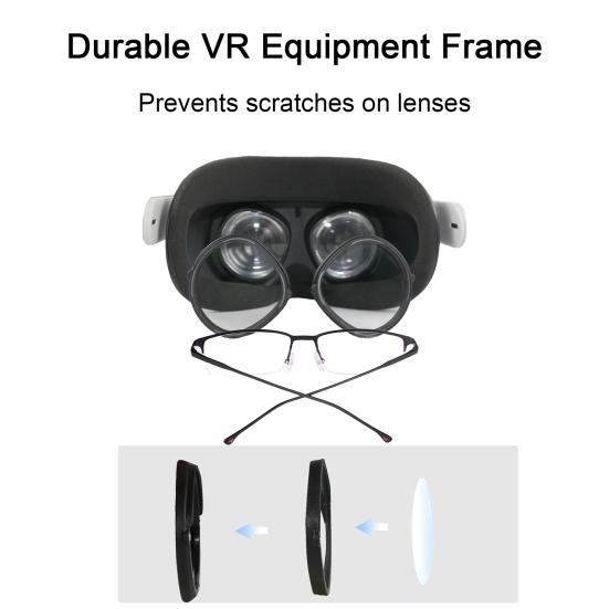Магнитная оправа для очков, быстроразборная вставка для линз VR, защита глаз дисплея, устойчивая осанка, оправа для очков VR для Meta Quest2