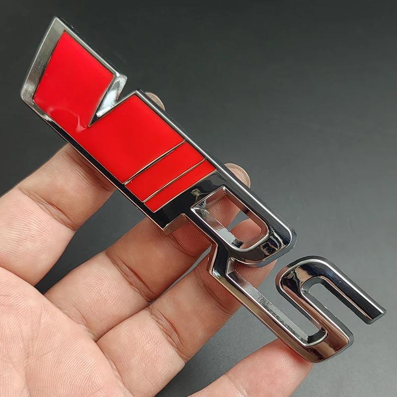 JIYQ3 3D Metal VRS Logo Car Emblem Rear Tail Bumper Badge Sticker For Skoda Rapid Octavia 2 3 A5 RS Kodiaq Fabia Superb Accessories