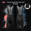 Gorix Men's Summer Bib Shorts (GW-BTMega) with Extra-Thick 3D Mega Pad, Side Pockets, and Mesh Back, Size XL