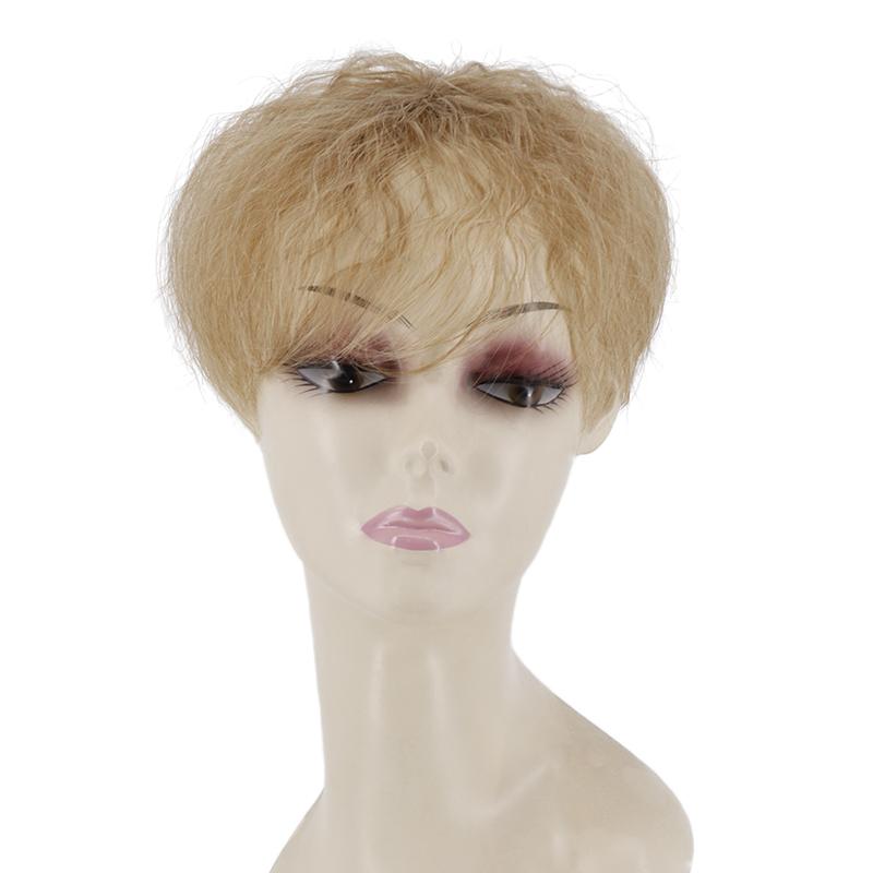 MISS WIG Женские короткие вьющиеся волосы, заколка для парика на макушке, белые волосы, натуральный цвет, черный, коричневый, светлый, для повседневного использования