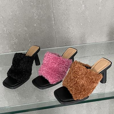 Liyke/Новые летние женские тапочки, модные женские шлепанцы высокого качества на платформе с квадратным носком, уличные модельные вечерние сандалии