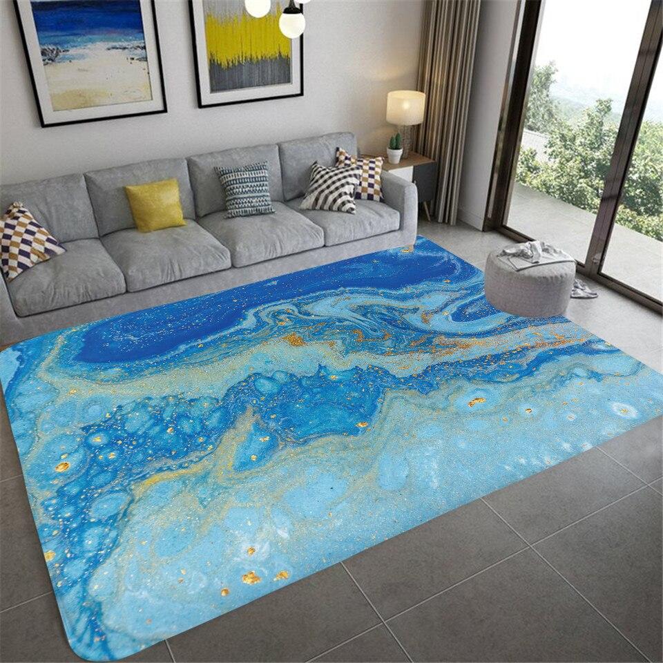Современный мраморный принт для коридора, противоскользящий ковер для дома, спальни, детская прикроватная тумбочка, кухонный коврик, декоративный ковер для ванной комнаты