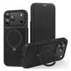 KEYSION Кожаный кошелек-книжка для iPhone 15 16 17 Pro Max Air 16Plus 16e Слот для карт Магнитный 360 Кольцо-подставка Задняя крышка телефона