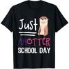 Просто еще один школьный день Снова в школу Забавная футболка с каламбуром про выдру