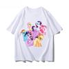 Лето 2026 года новая анимационная серия My Little Pony Briq Yunbao сопутствующие товары футболка с коротким рукавом для унисекс и женщин