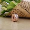 2023 New Rose Gold Flower Love Beads Fit Original Fasion Charms Silver 925 Bracelet Diy Women Jewelry Berloque