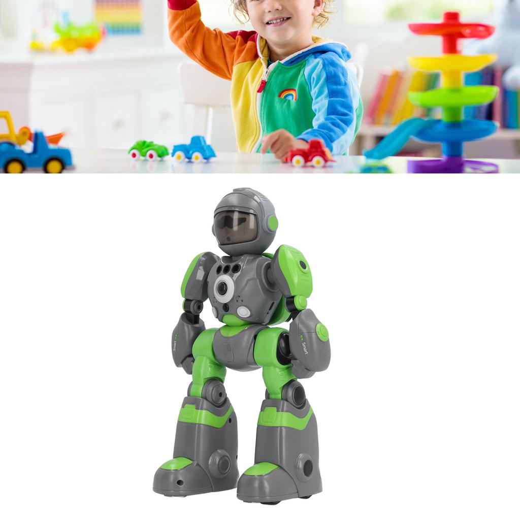 Children Remote Controlled Robot Toy with Voice Changing Modes Colorful Light Intelligent Programmable Robot