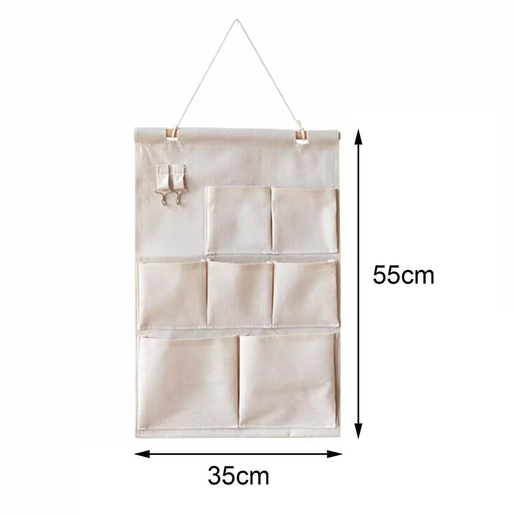 4/7 карманов хлопковая настенная сумка для хранения многослойная сумка для хранения на дверь шкафа органайзер для домашней косметики игрушек