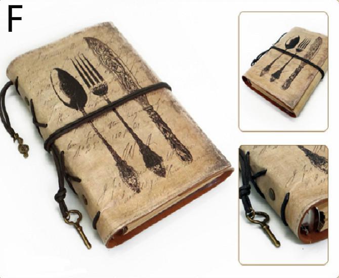 Vintage Stationery PU Leather Notebook Creative Kraft Paper Planner Sketchbook Agenda Diary Notebook