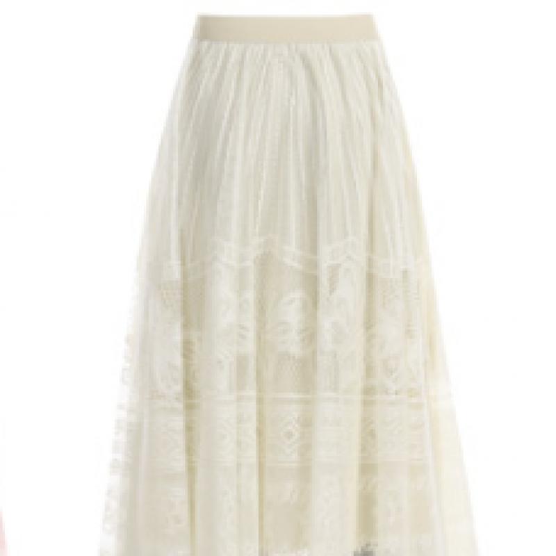 Shop Women Lace Long Skirt Black Pic Wsk 12167