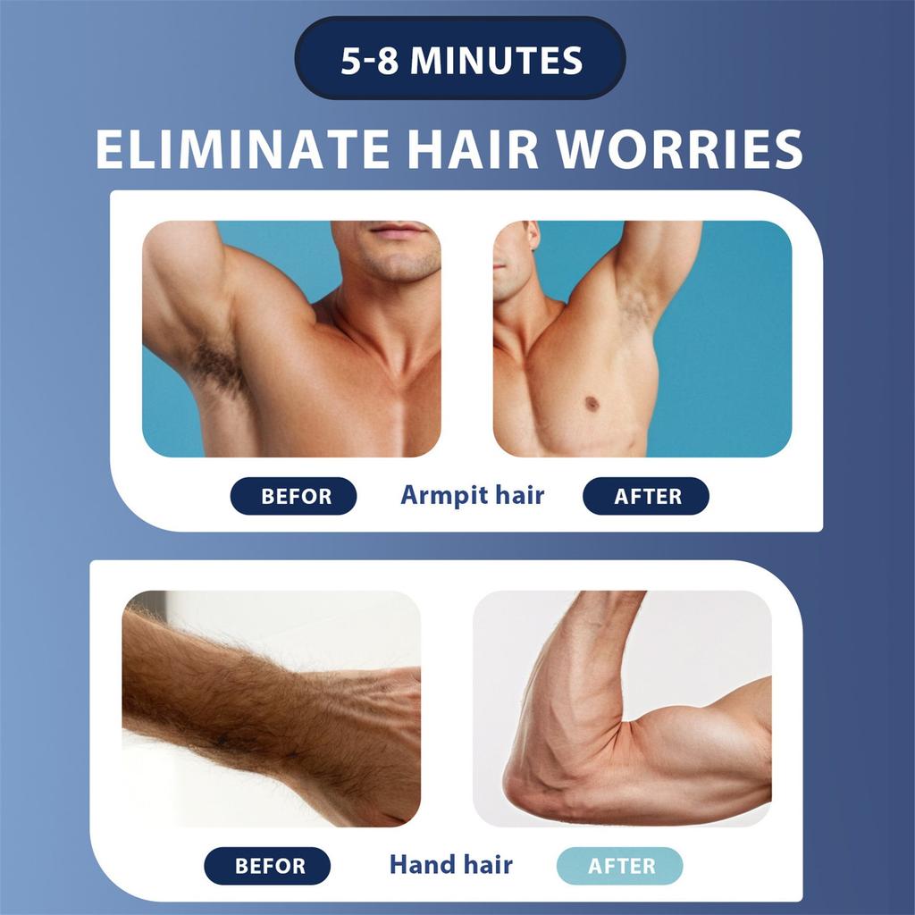 Удаление волос Удаление волос на лице для женщин Удаление волос на теле Депилятор для лица, рук, ног и бикини Бальзам для удаления волос Скребок для волос 80 г