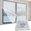 Windproof Window Insulation Cover Kit Highly Transparent Door Screen Kit Outdoor