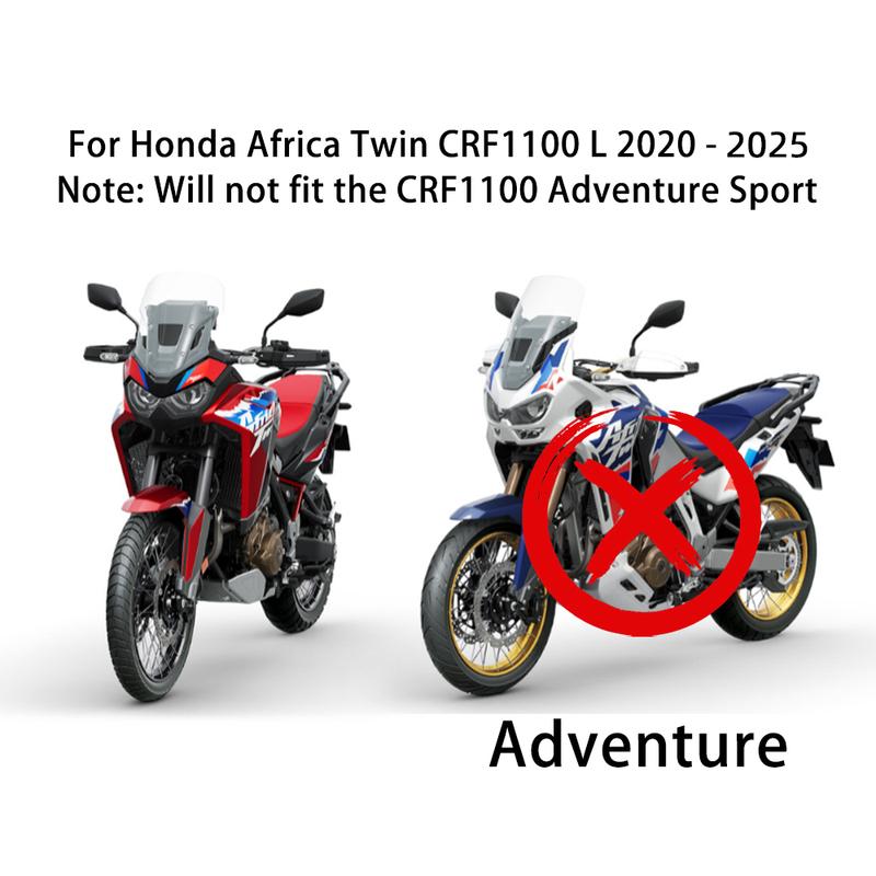 For Honda Africa Twin CRF1100 L 2020 2021 2022 2023 2024 2025 Motorcycle Accessories Deflectors Low Wind Deflector Kit Rubber