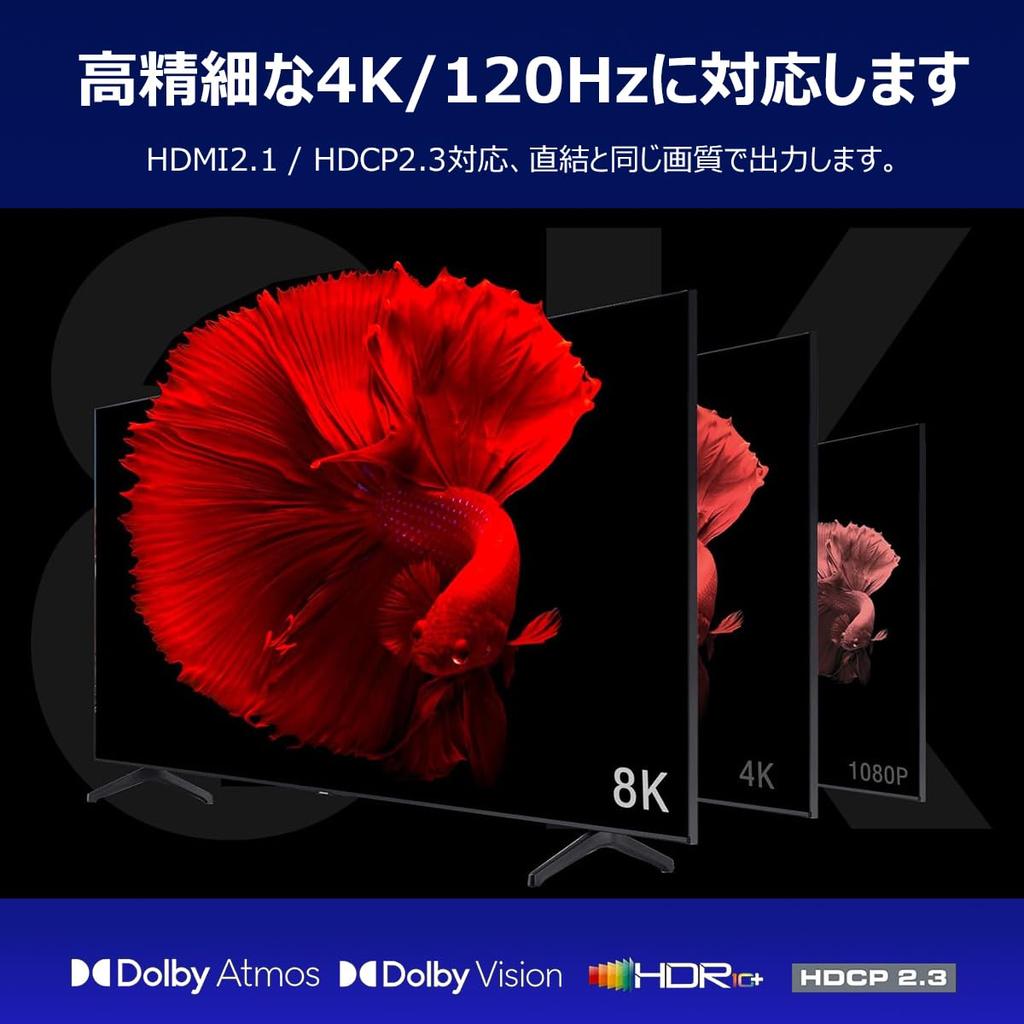 ELEVIEW HDMI Аудио 8K 1 Выход Оптический Цифровой Совместим с Switch Двойной Экран Одновременное Разделение Аудио HDMI Сплиттер, 60 Гц/4K 120 Гц, Вход/2