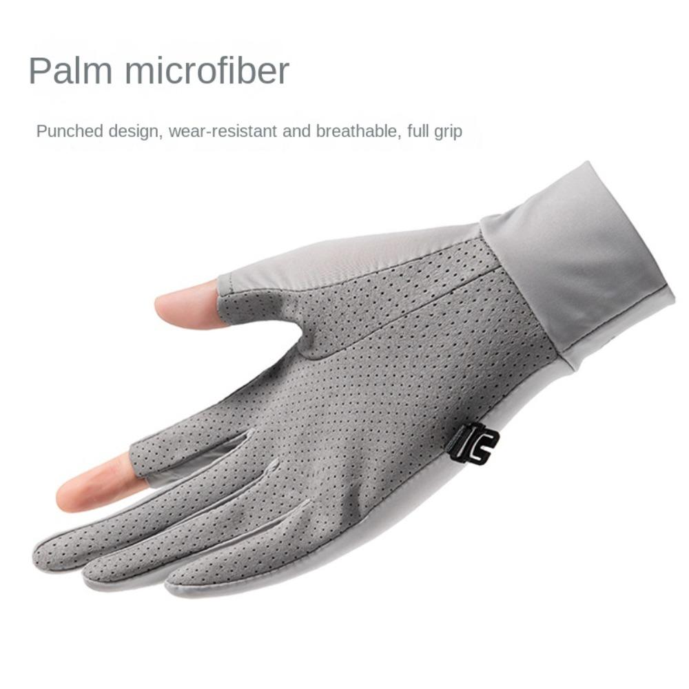 Противоскользящие перчатки Ice Silk Солнцезащитные перчатки для велоспорта Модные перчатки для рыбалки Спортивные перчатки