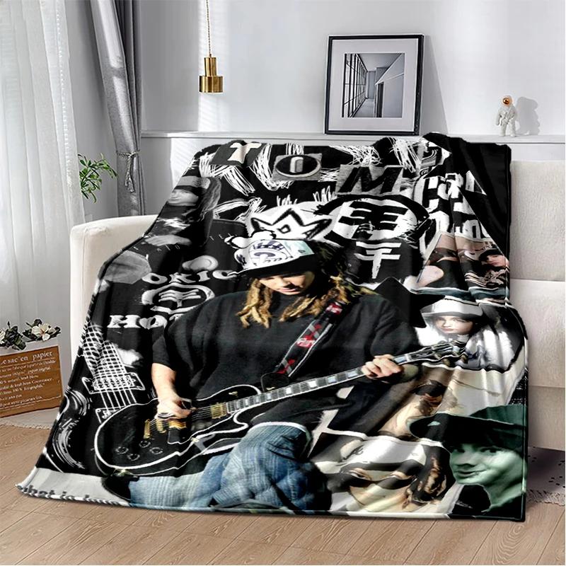 Bill Tom Kaulitz Tokio Hotel Rock Band 2025 New Style Blanket,Soft Throw Blanket for Home Bedroom Bed Sofa Cover Kids Gift Cover