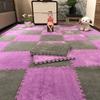 10 шт. Плюшевый детский игровой коврик 30x30 см Мягкий коврик-пазл для ползания Соединяющийся напольный ковер-мат для детской комнаты, детской, спальни