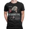 Футболки Resident Evil Requiem для мужчин Хлопок Винтажная футболка Круглый вырез Футболка с коротким рукавом Большие размеры