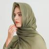 Small Fresh And Supple Spring, Summer, Solid Color Scarf Sun Protection And Warmth Shawl Cotton And Linen Headscarf Silk Scarf Women