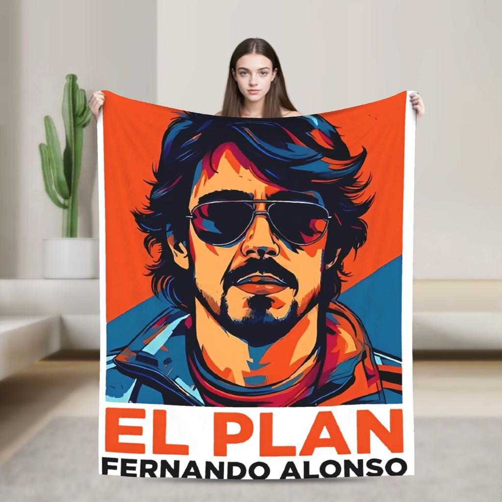 Фланелевое одеяло El Plan Fernandos Alonsos Мягкое плед для дивана кровати путешествий офиса уличный тренд покрывало чехол для дивана-кровати