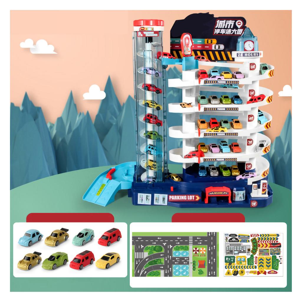 Игрушка для автомобильных рельсов Гибкая гравитационная горка Приключение Подарок на день рождения Игрушка для электромобиля