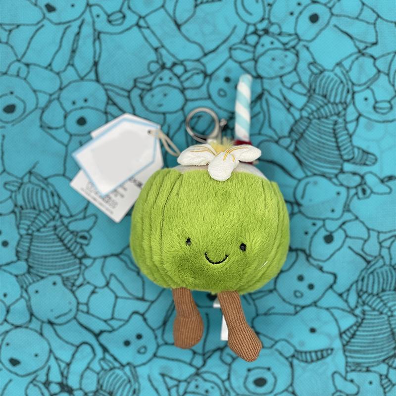 Jellyfish Plush Toys, Croissant Keychains, Marshmallow Plush ,Toys Black hole, avocado, Cherry, Sunflower Bag Charms